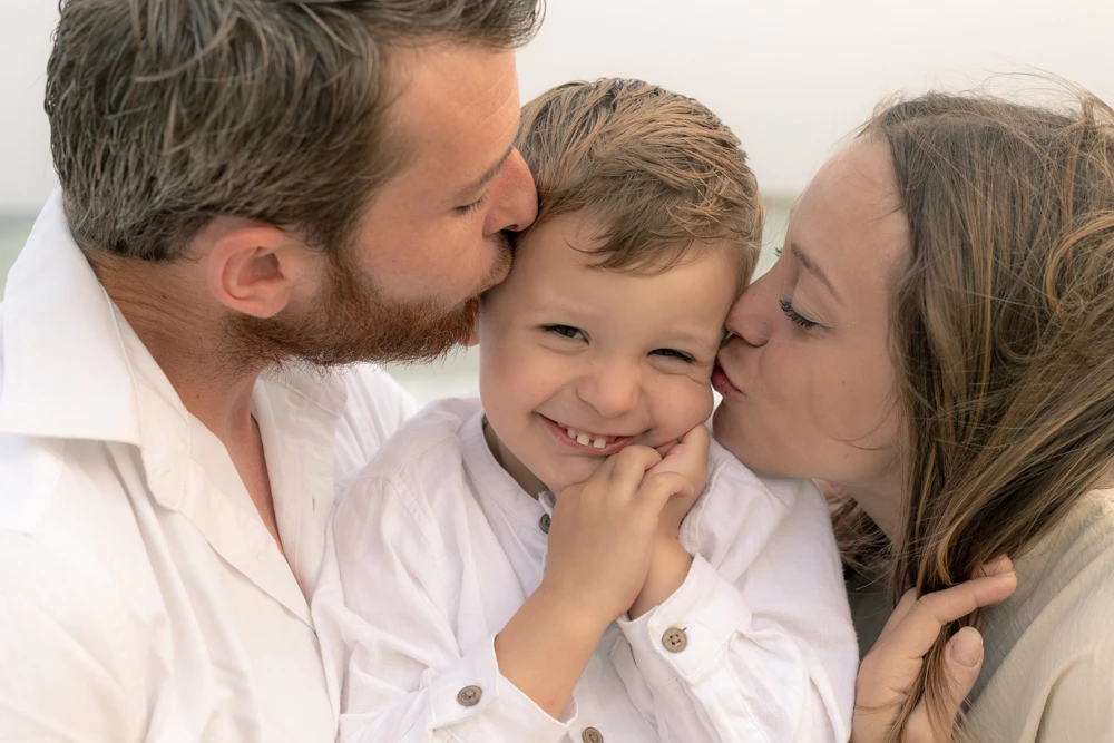 Séance famille à la plage
